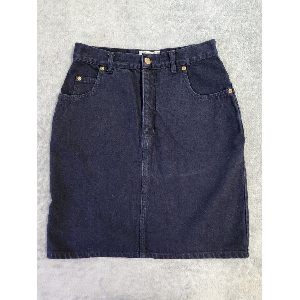 California Gold Rush Denim Jean dark wash no slit Skirt Size 11 Y2K